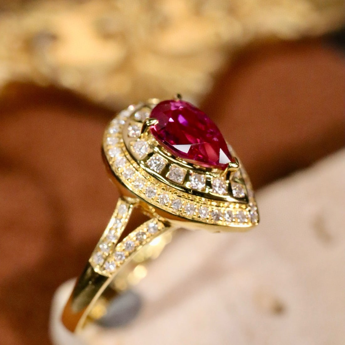 14k Gold 1.18 Ctw Natural Ruby & Diamond Ring - 2