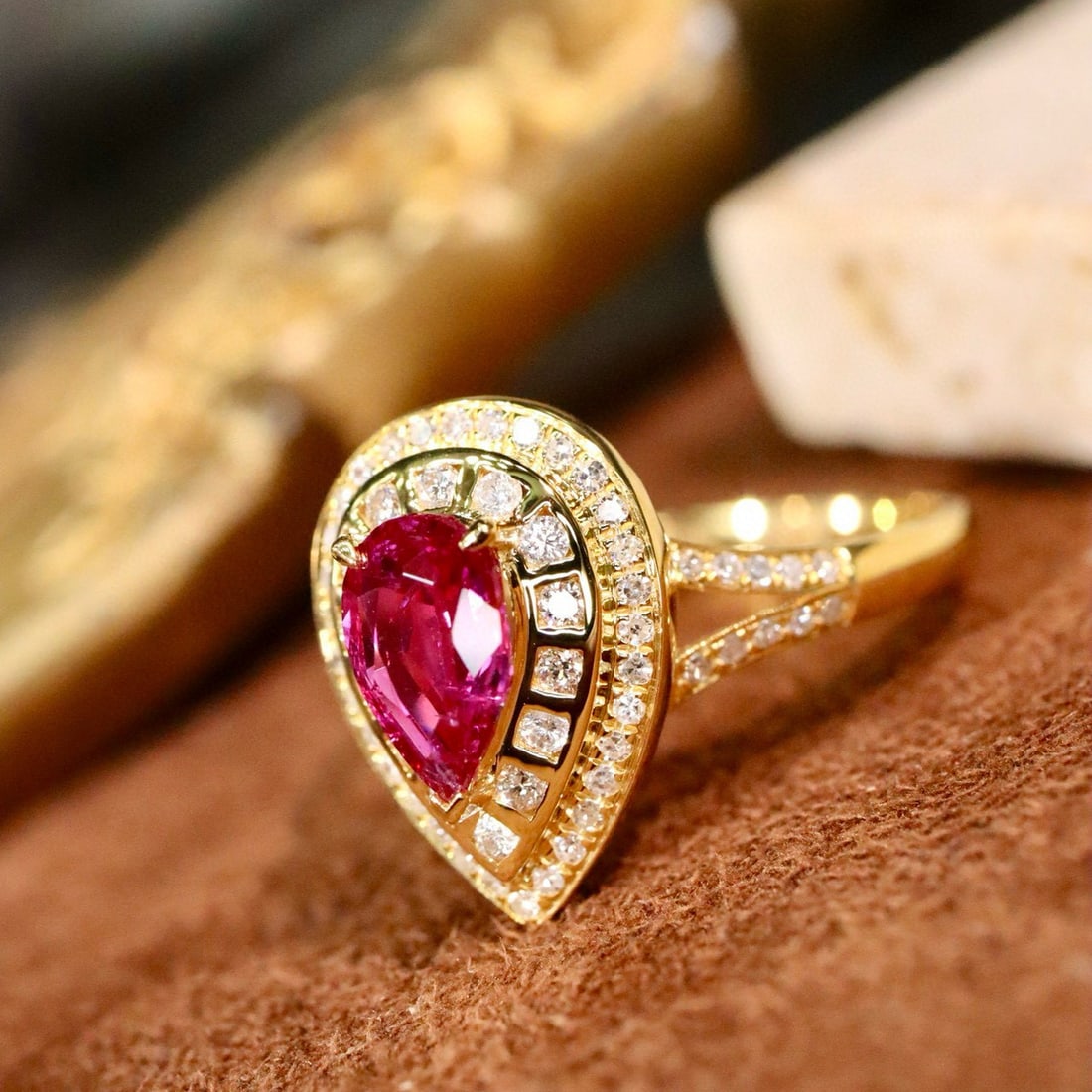 14k Gold 1.18 Ctw Natural Ruby & Diamond Ring - 3