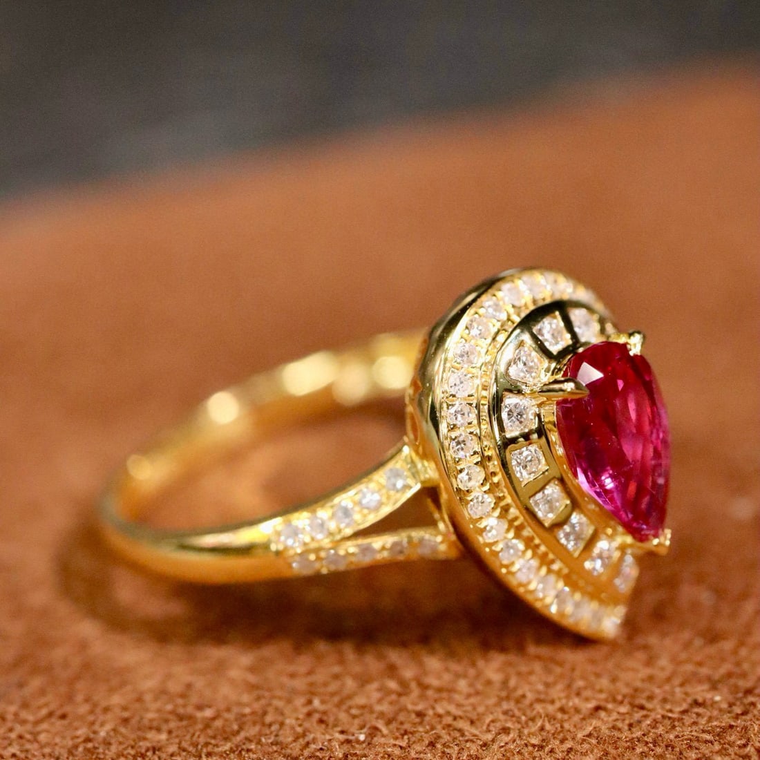 14k Gold 1.18 Ctw Natural Ruby & Diamond Ring - 5
