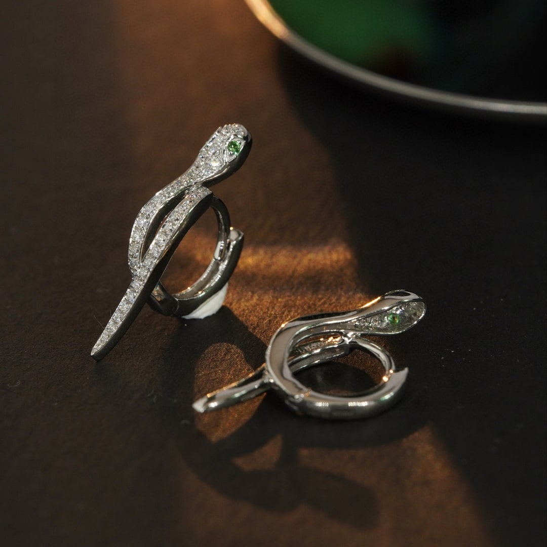 14k Gold 0.28 Ct Natural H Diamond Earrings - 3