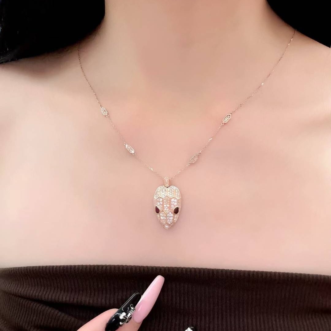 14k Gold 1.76 Ctw Natural Ruby & Diamond Necklace - 5
