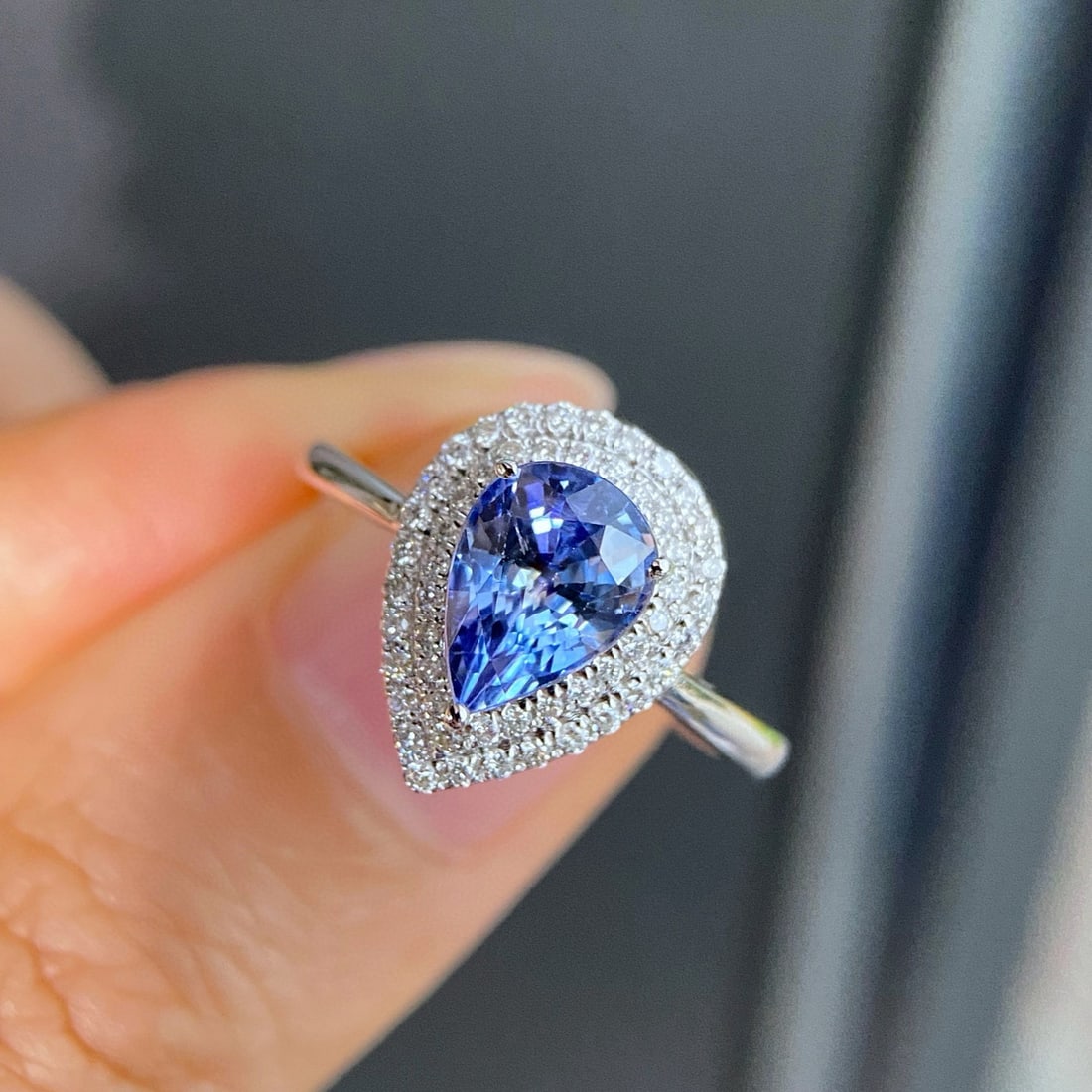 14k Gold 2.09 Ctw Natural Sapphire & Diamond Ring - 2