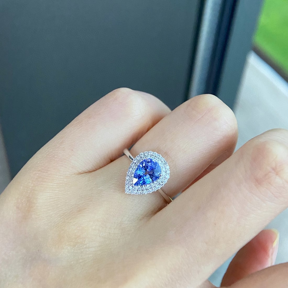 14k Gold 2.09 Ctw Natural Sapphire & Diamond Ring - 4