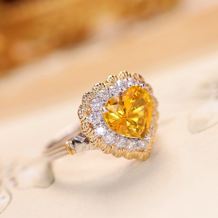 14k Gold 2.33 Ctw Natural Sapphire & Diamond Ring - 2