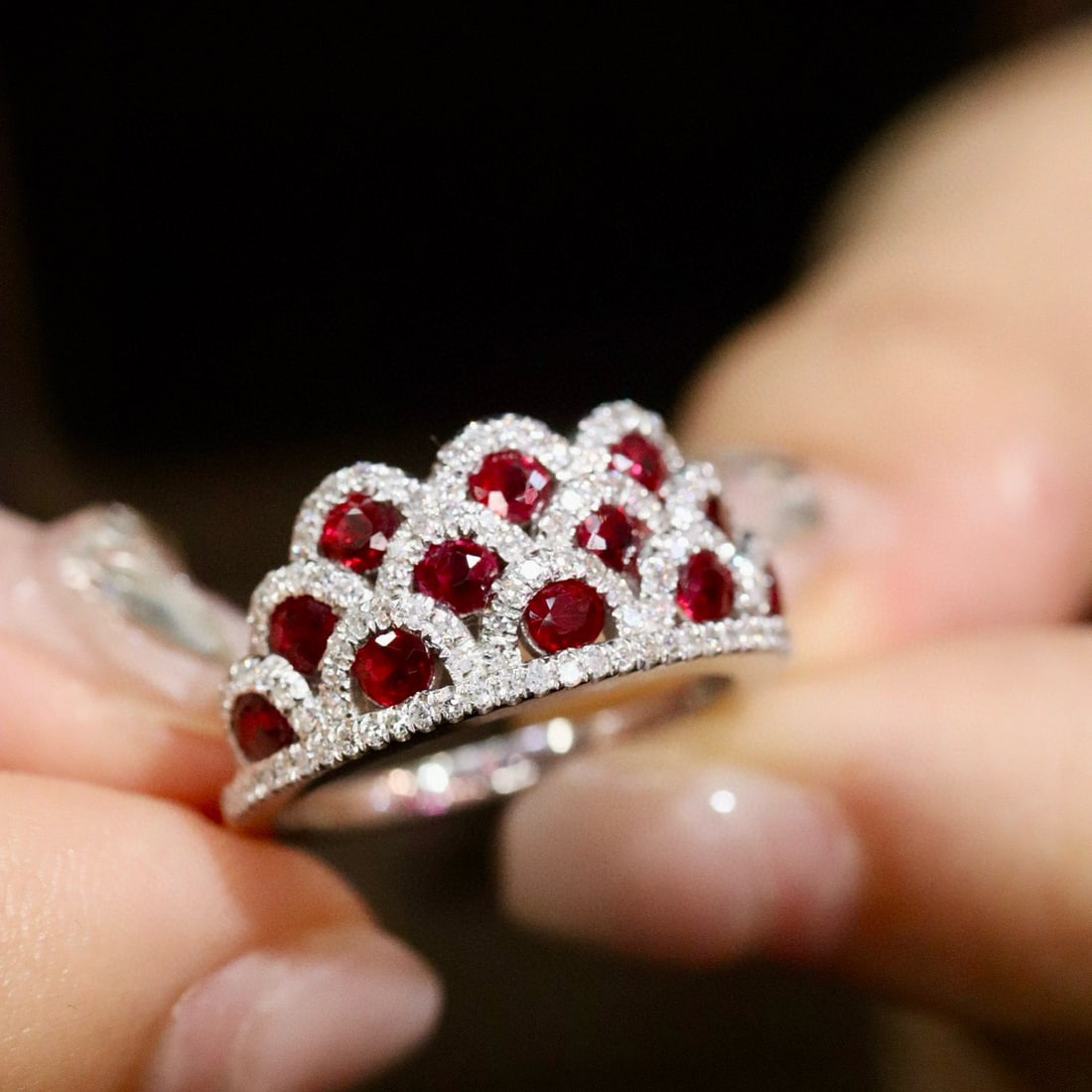 14k Gold 1.66 Ctw Natural Ruby & Diamond Ring - 2