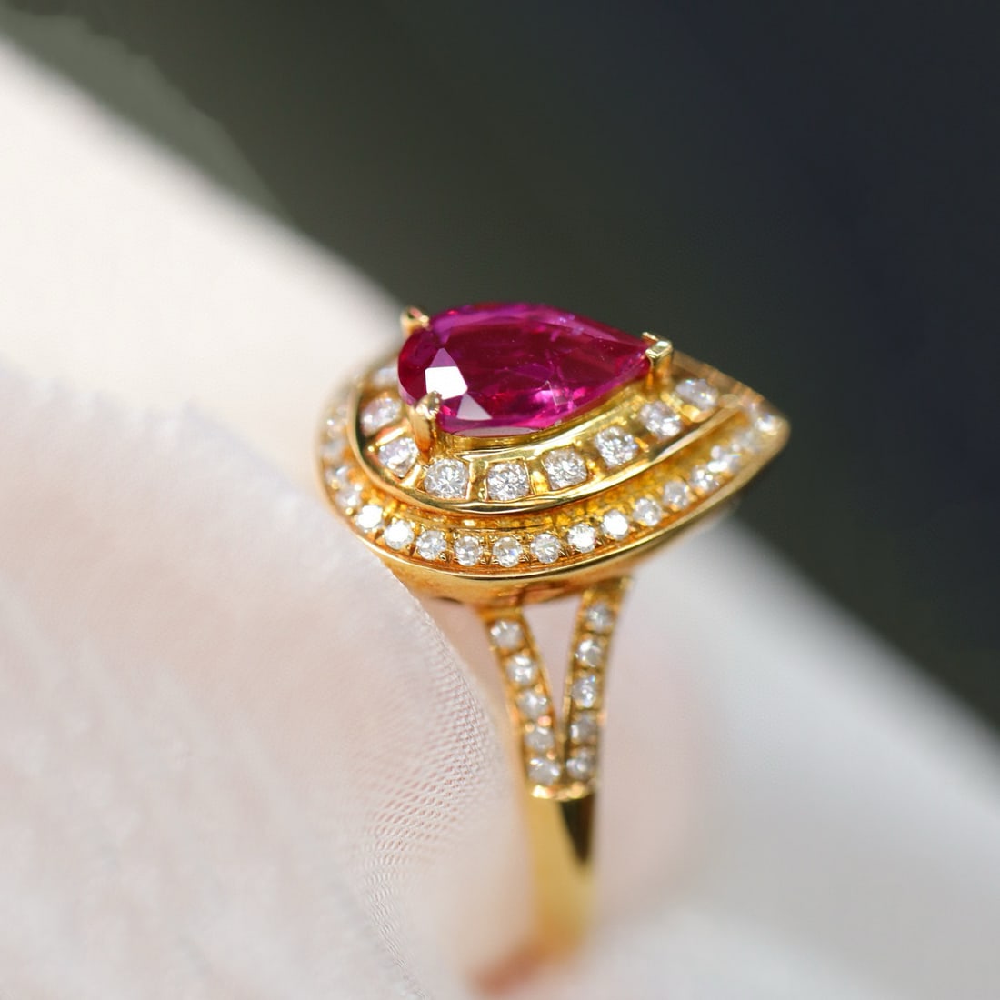 14k Gold 1.18 Ctw Natural Ruby & Diamond Ring - 5