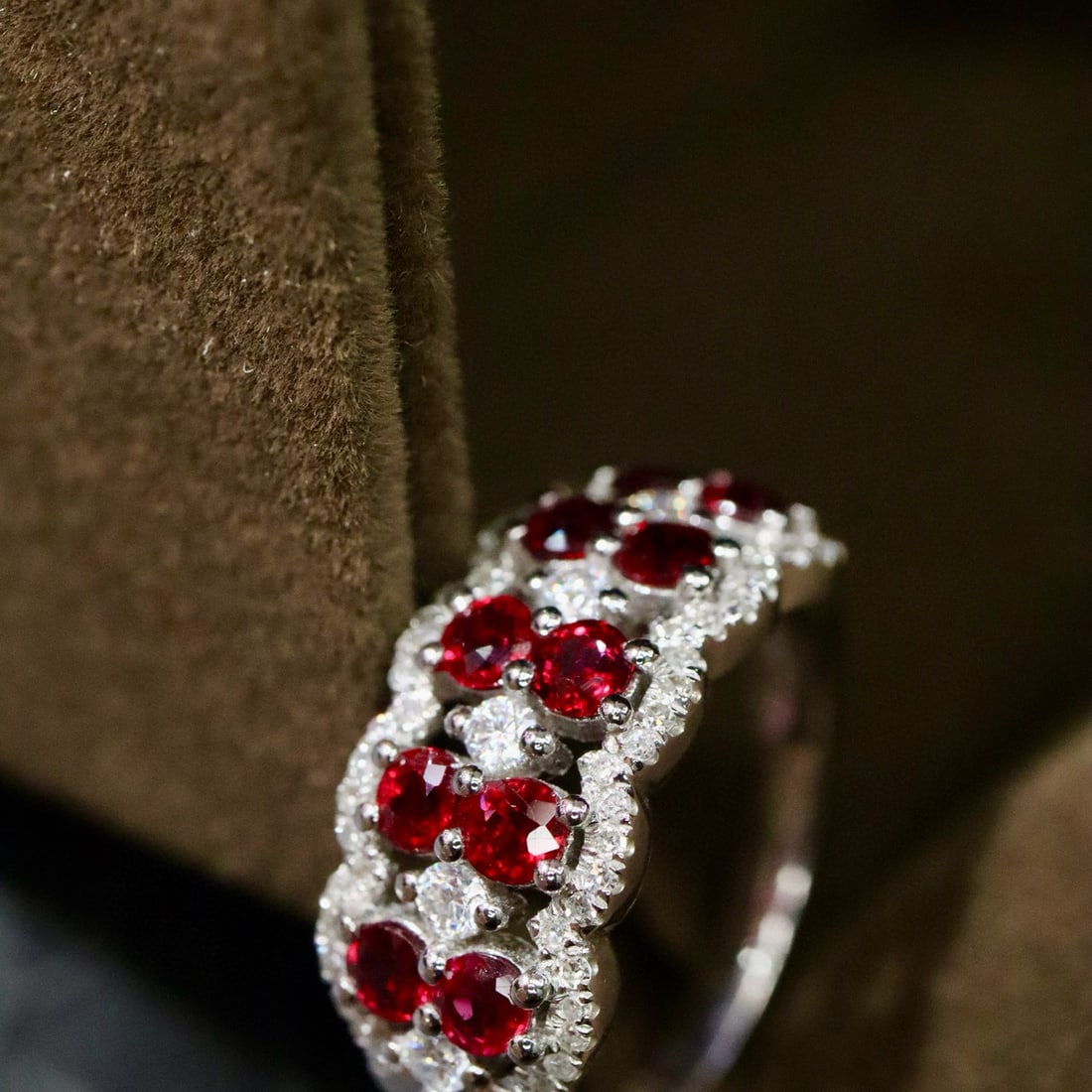 14k Gold 1.29 Ctw Natural Ruby & Diamond Ring - 2
