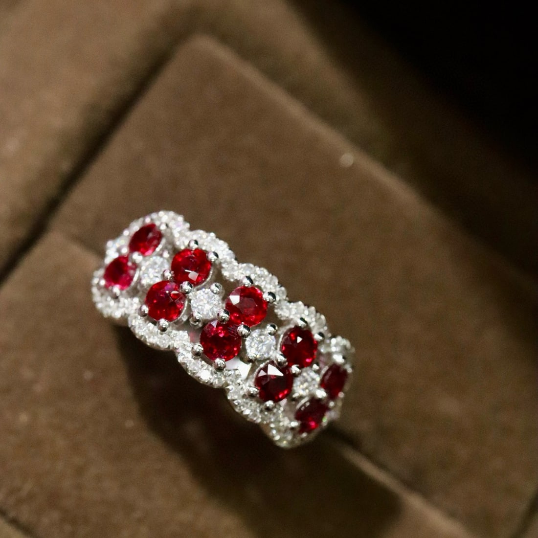 14k Gold 1.29 Ctw Natural Ruby & Diamond Ring - 3