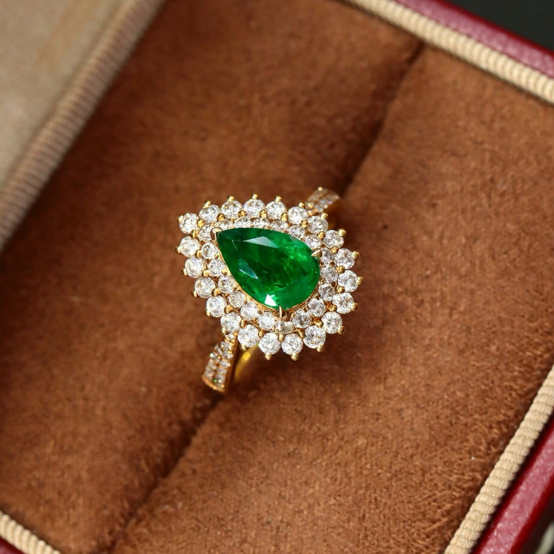 14k Gold 2.37 Ctw Natural Emerald & Diamond Ring - 5