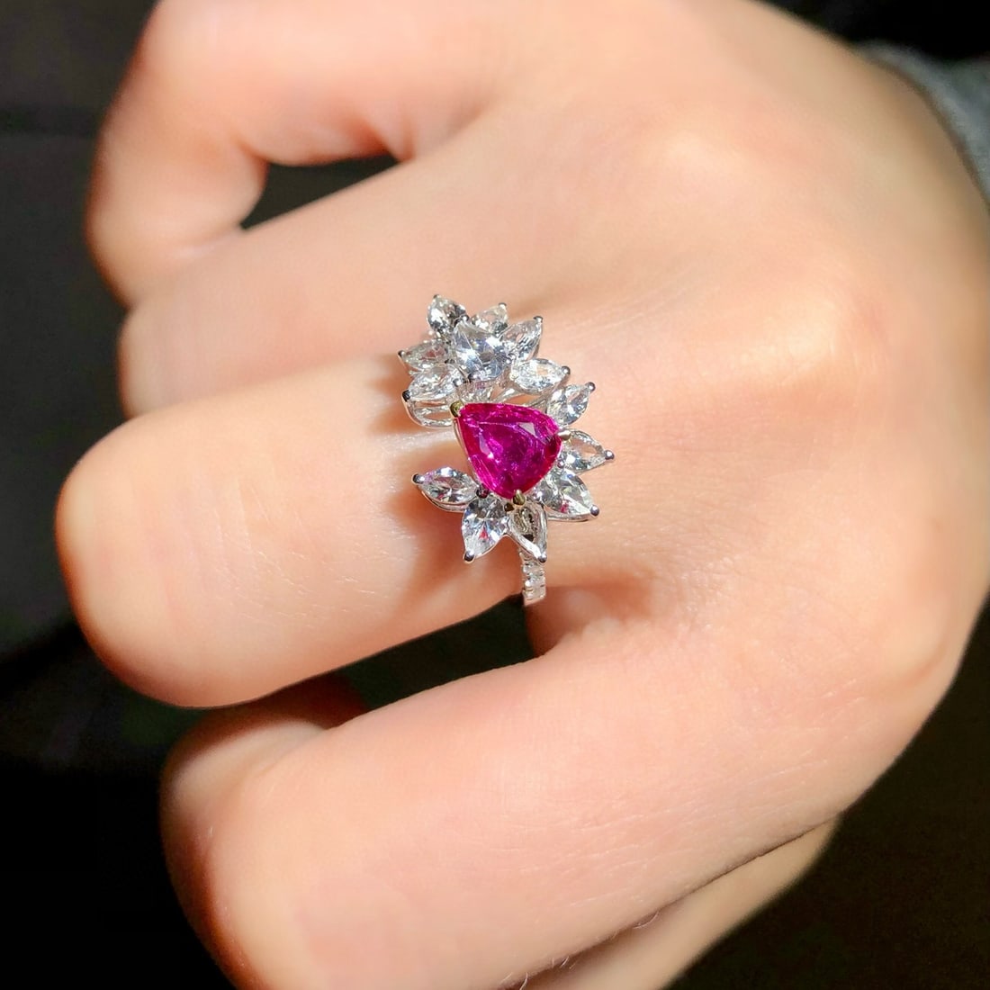 14k Gold 1.11 Ctw Natural Ruby & Diamond Ring - 5