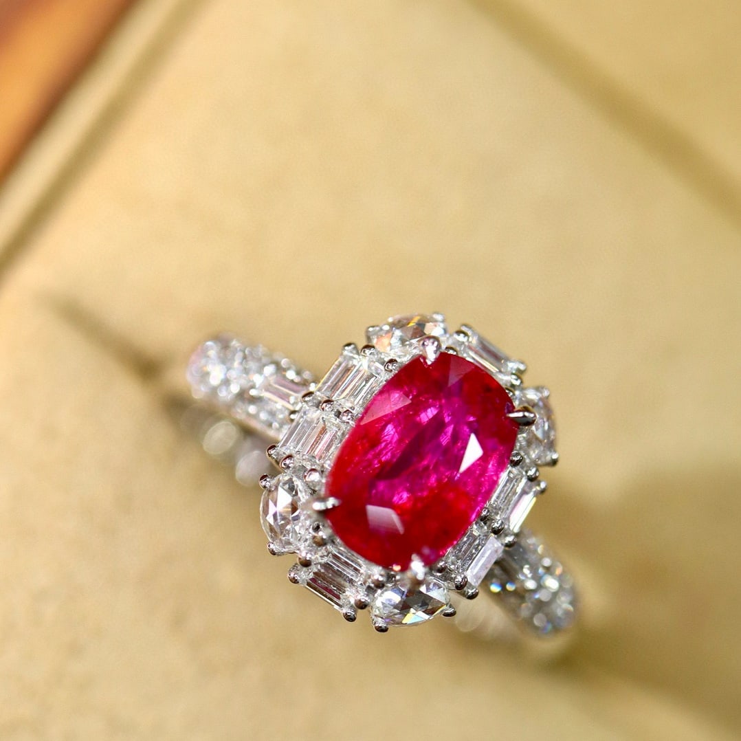 14k Gold 1.71 Ctw Natural Ruby & Diamond Ring (1 of 7)