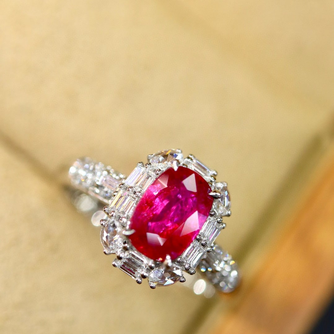 14k Gold 1.71 Ctw Natural Ruby & Diamond Ring - 5