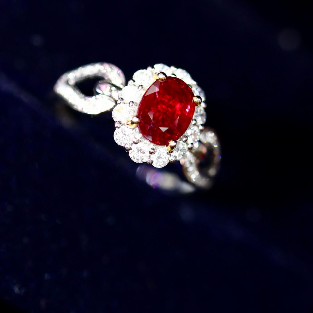 14k Gold 1.02 Ctw Natural Ruby & Diamond Ring - 3