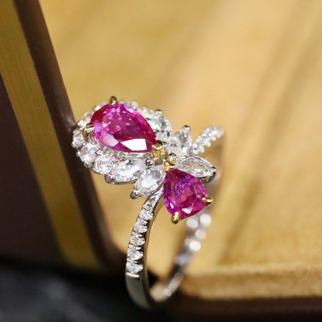14k Gold 1.15 Ctw Natural Ruby & Diamond Ring - 4
