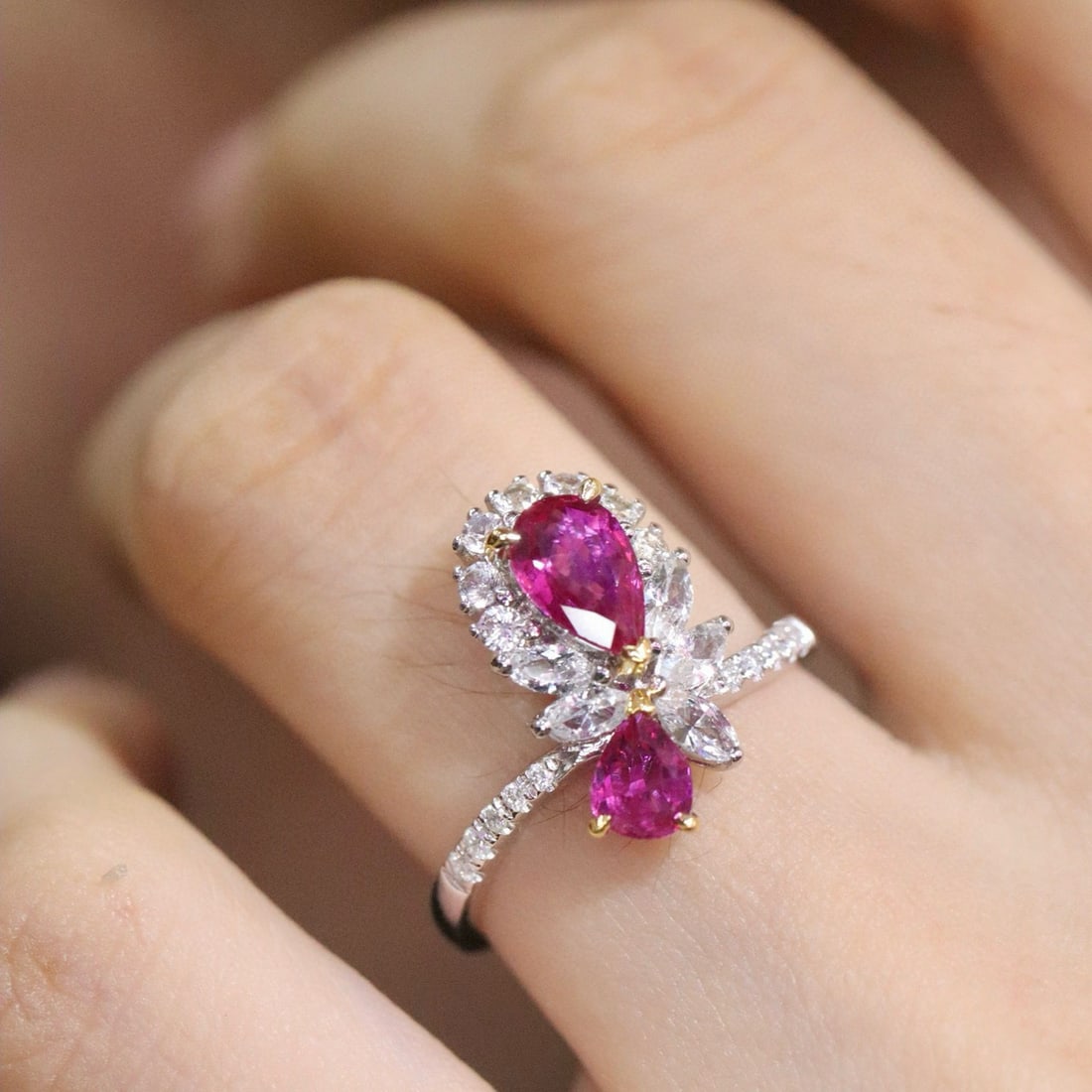 14k Gold 1.15 Ctw Natural Ruby & Diamond Ring - 5