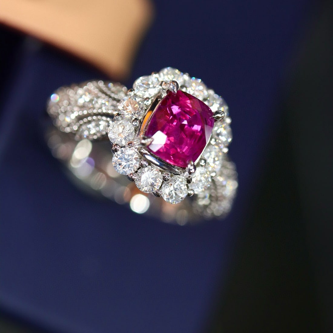 14k Gold 2.01 Ctw Natural Ruby & Diamond Ring - 3