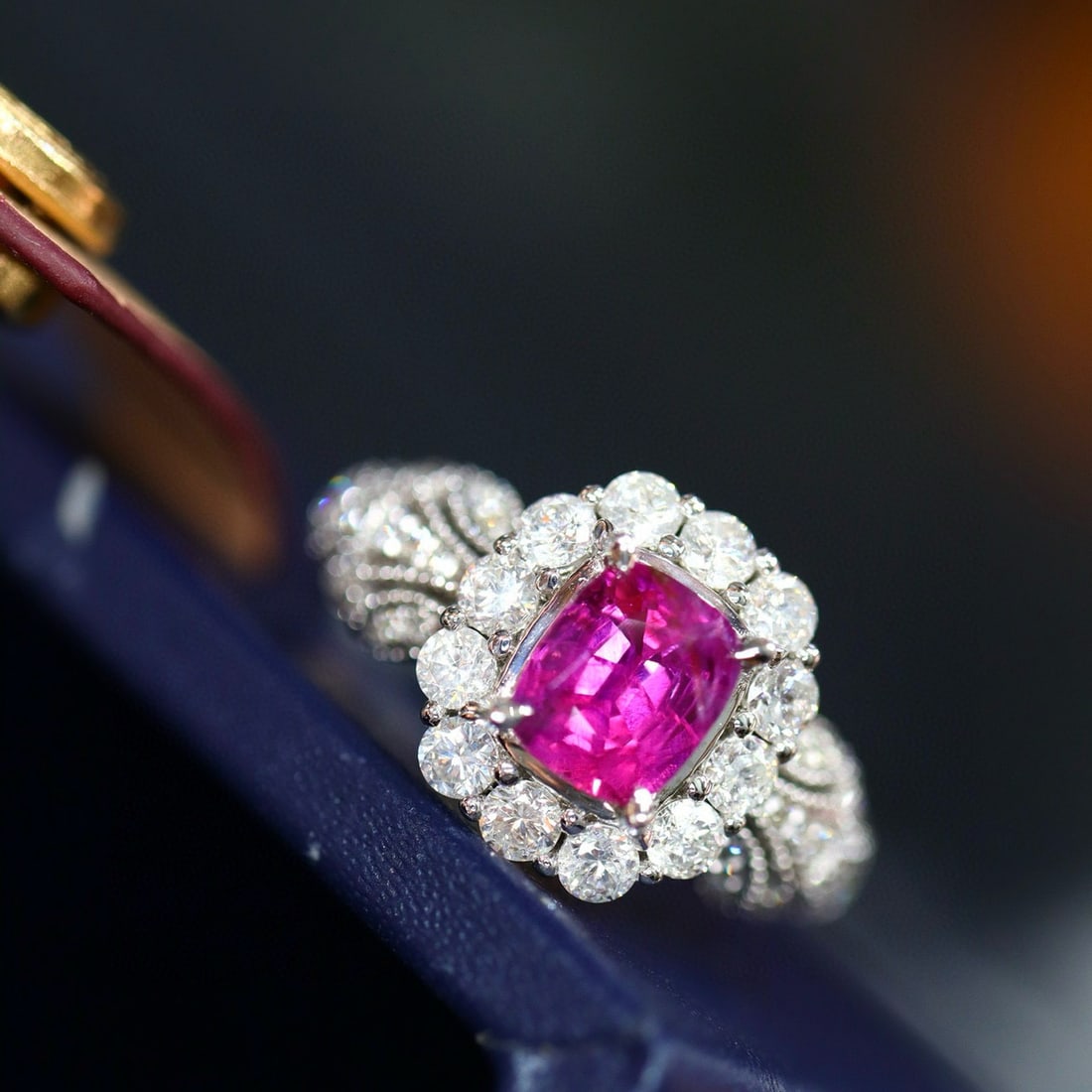 14k Gold 2.01 Ctw Natural Ruby & Diamond Ring - 5
