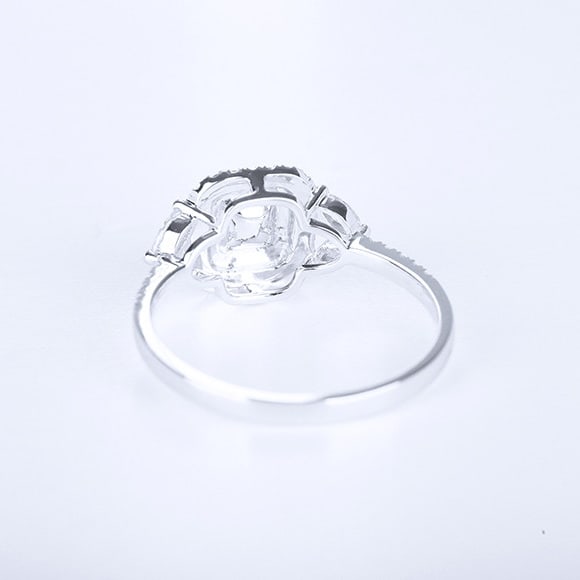 14k Gold 0.78 Ctw Natural Yellow Diamond & Diamond Ring - 4