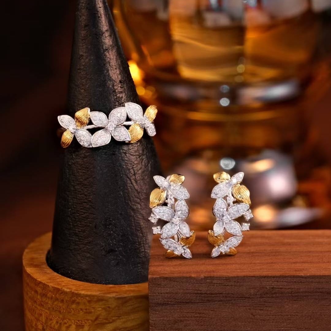 14k Gold 0.86 Ctw Natural H Diamond Ring - 2