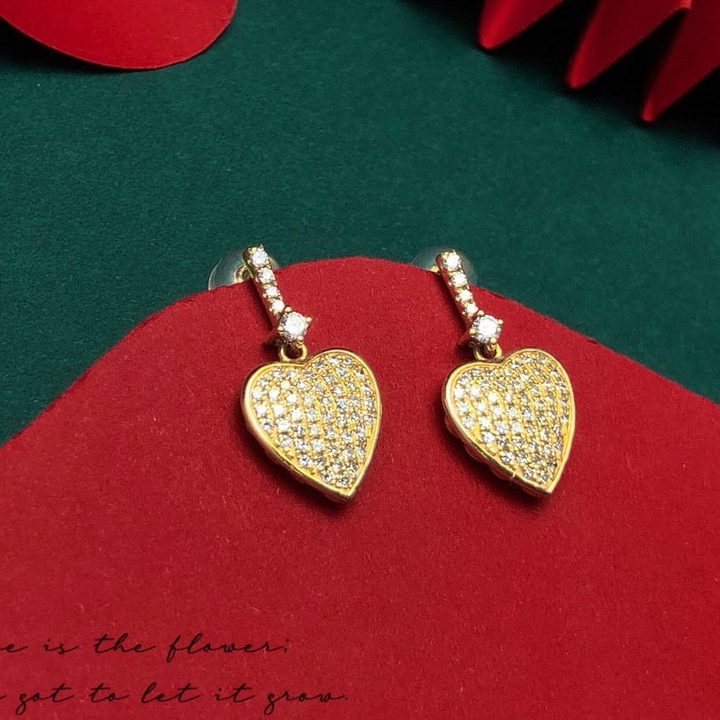 14k Gold 0.23 Ct Natural H Diamond Earrings - 3