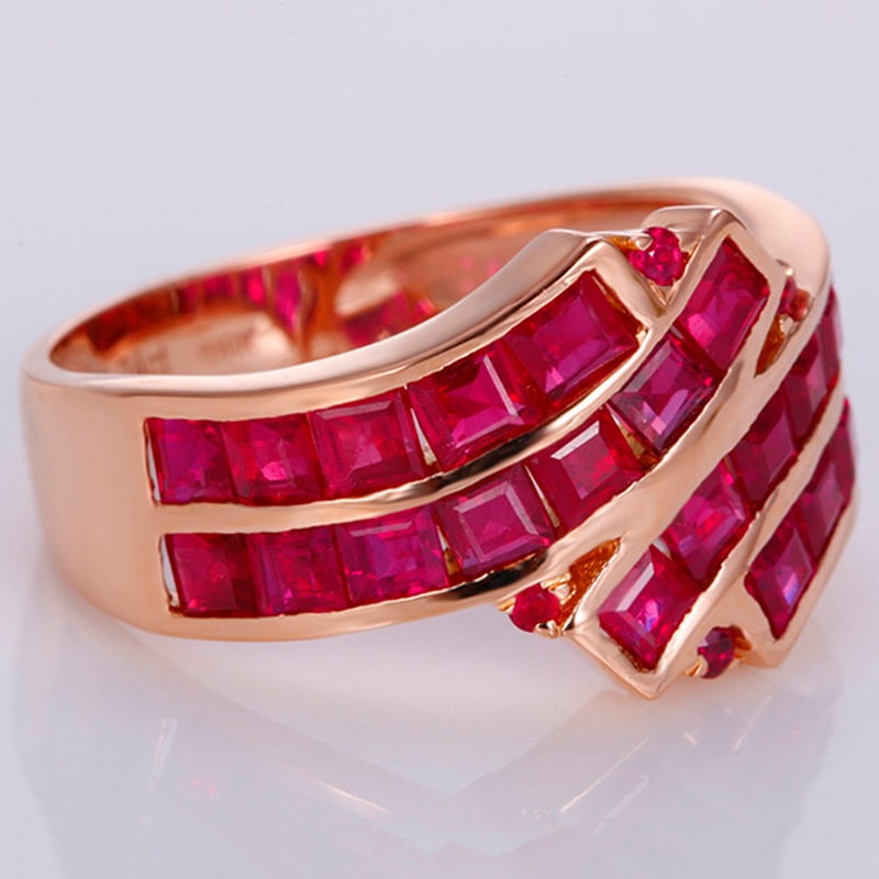 14k Gold 3.24 Ct Natural Ruby Ring - 3