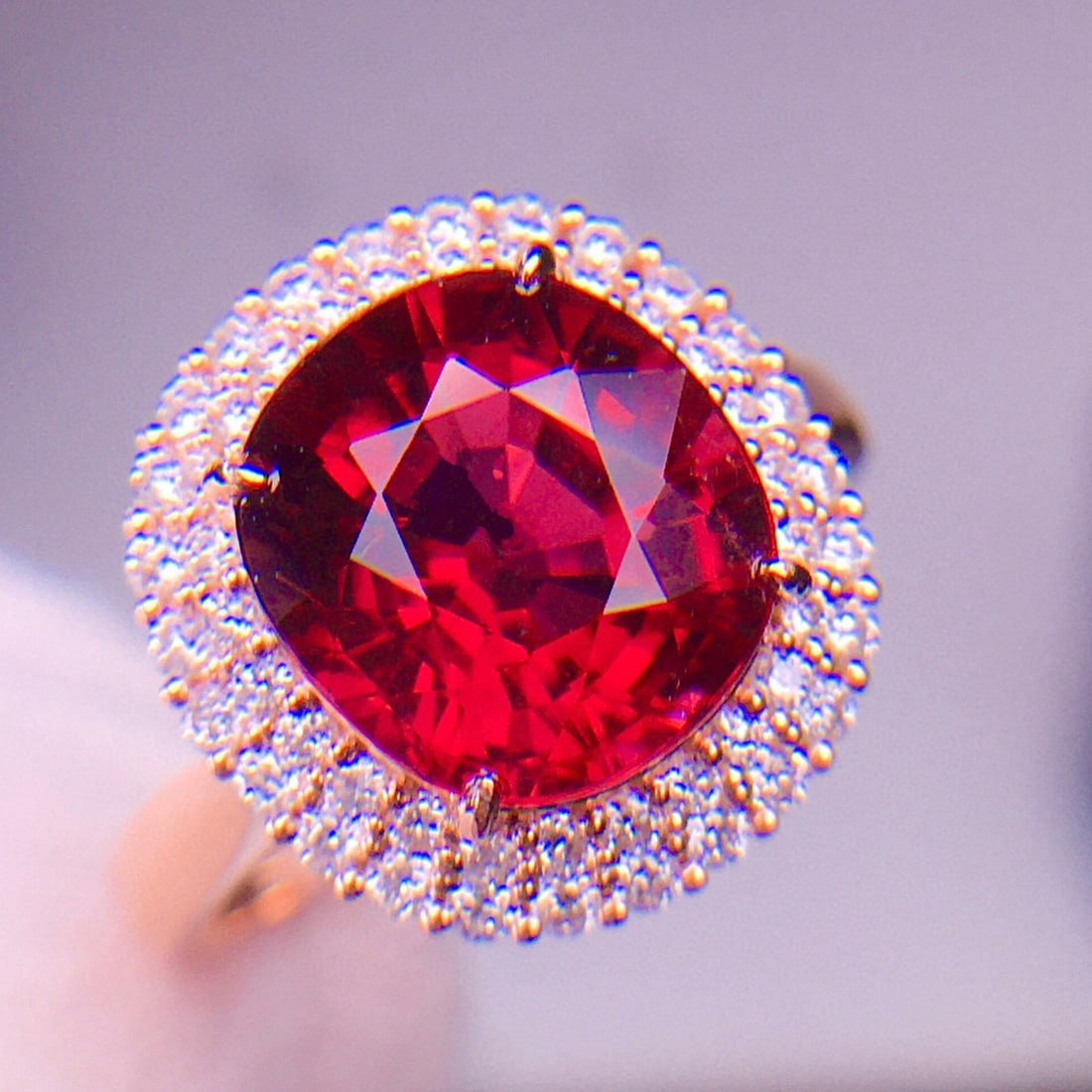 14k Gold 3.95 Ct Natural Tourmaline & Diamond Ring (1 of 9)