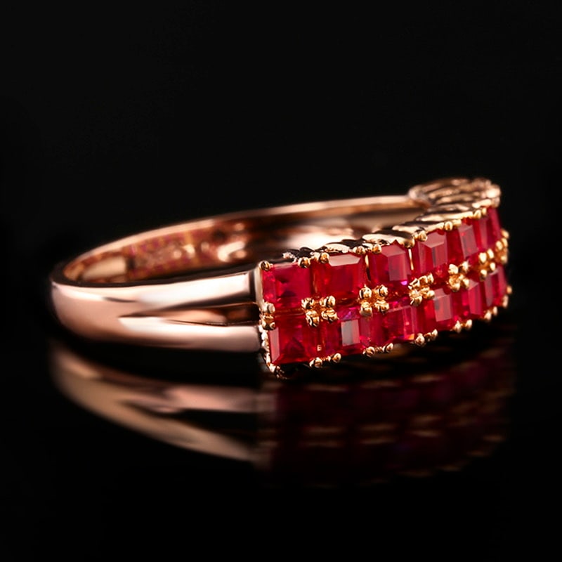 14k Gold 1.60 Ct Natural Ruby Ring - 2