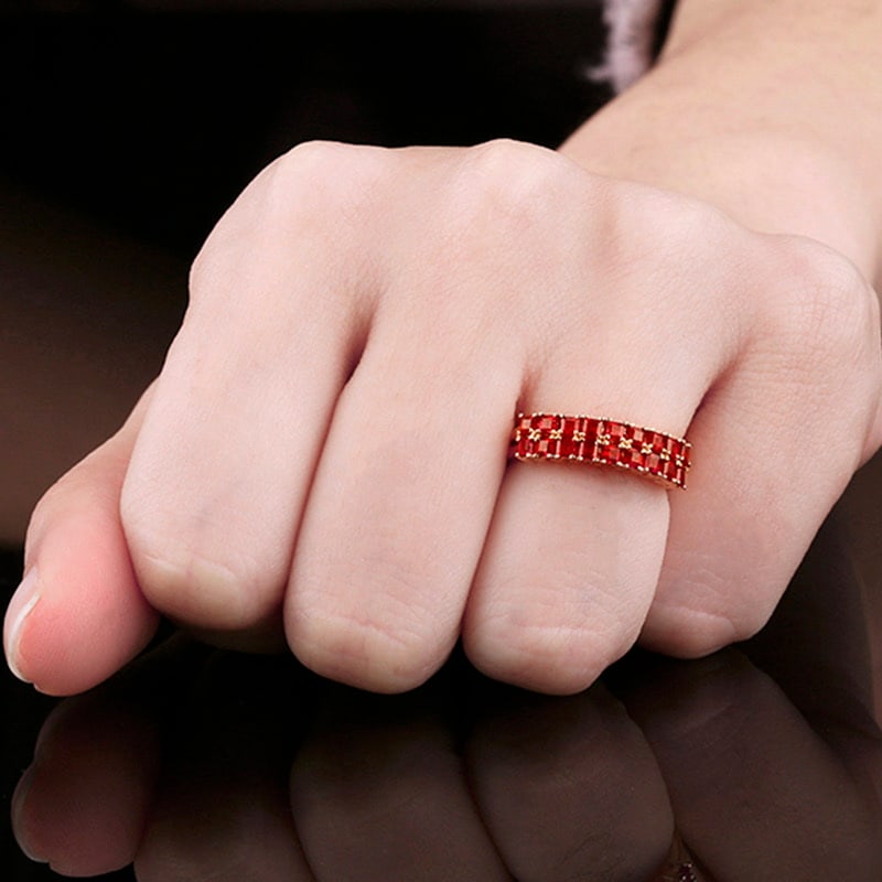 14k Gold 1.60 Ct Natural Ruby Ring - 3
