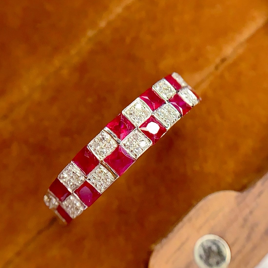 14k Gold 1.2 Ct Natural Ruby & Diamond Ring - 2