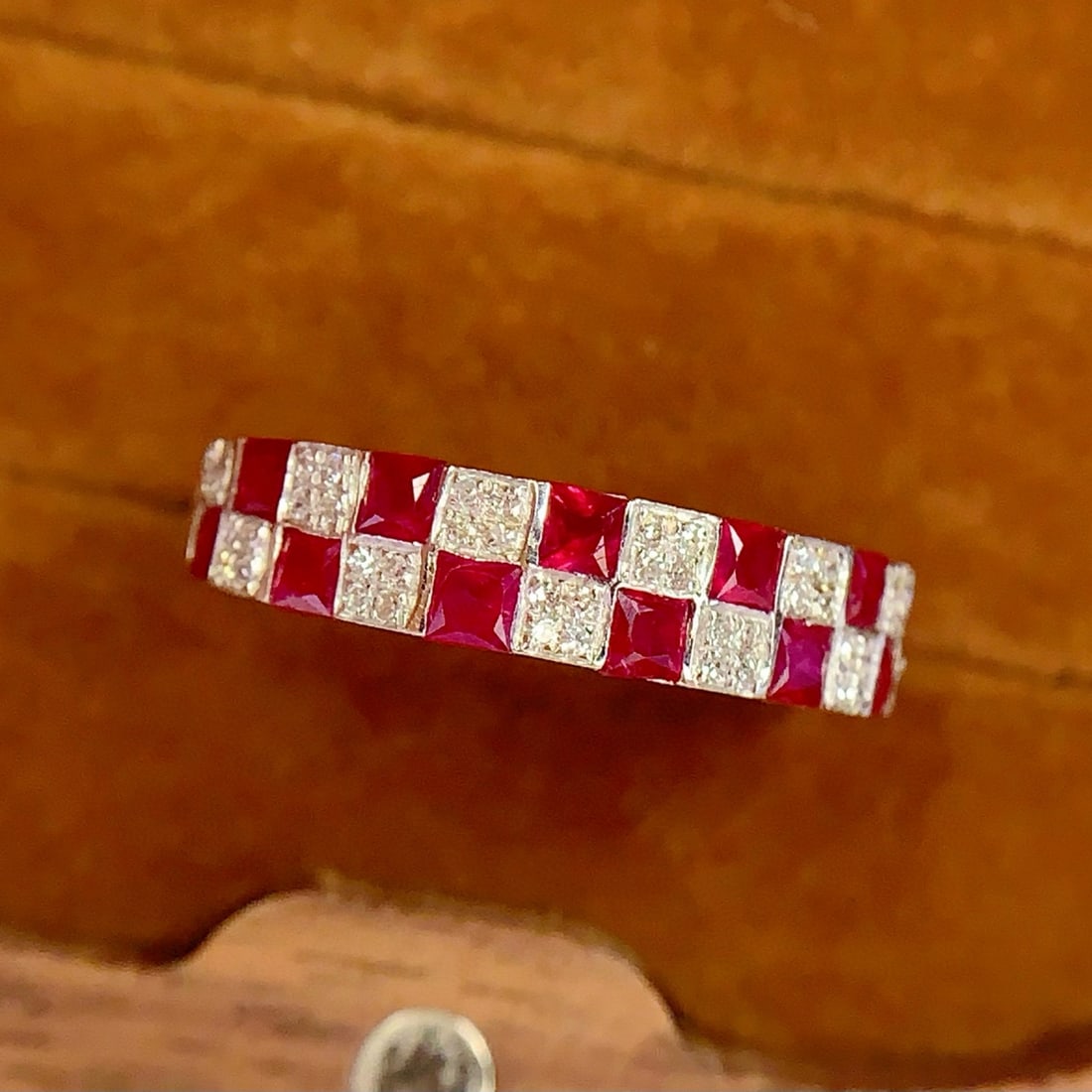 14k Gold 1.2 Ct Natural Ruby & Diamond Ring - 3