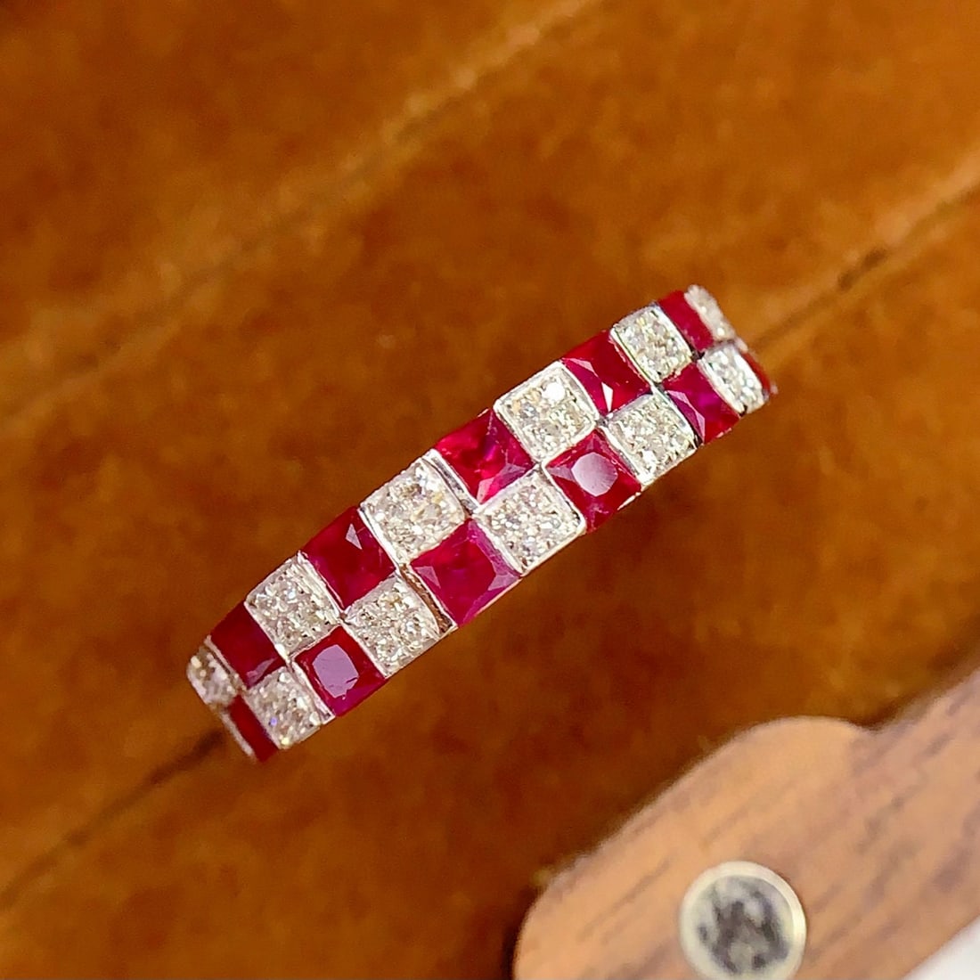 14k Gold 1.2 Ct Natural Ruby & Diamond Ring - 5