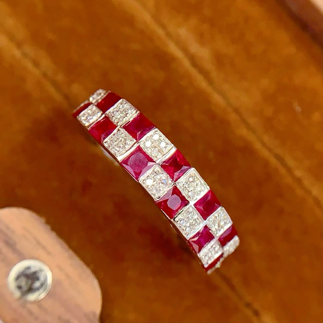 14k Gold 1.2 Ct Natural Ruby & Diamond Ring - 6