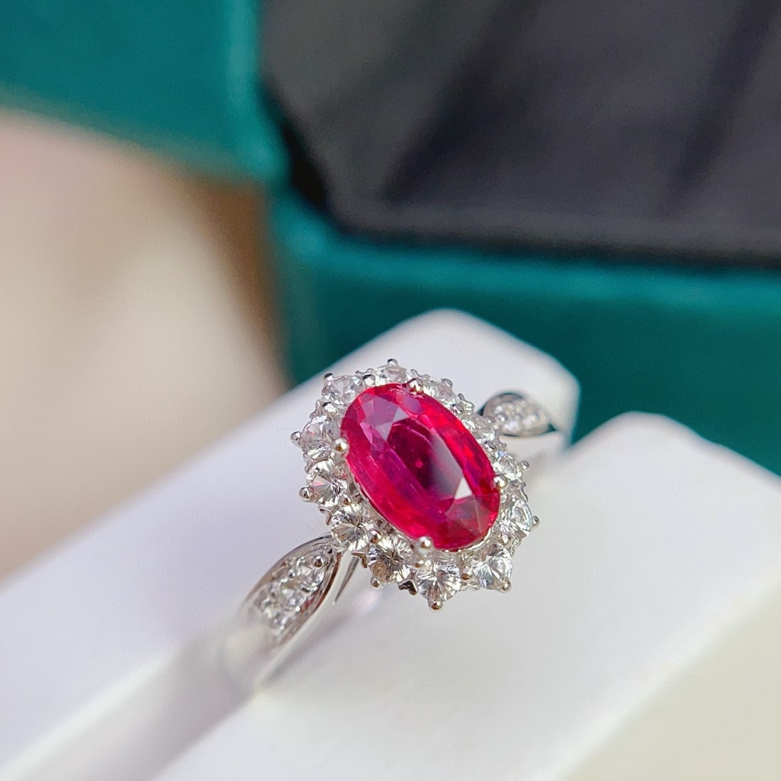 14k Gold 1.20 Ct Natural Ruby & Sapphire Ring - 5