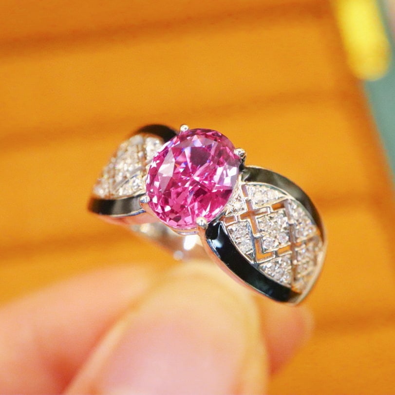 14k Gold 1.68 Ctw Natural Sapphire & Diamond Ring - 2