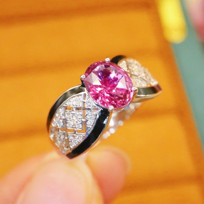 14k Gold 1.68 Ctw Natural Sapphire & Diamond Ring - 3
