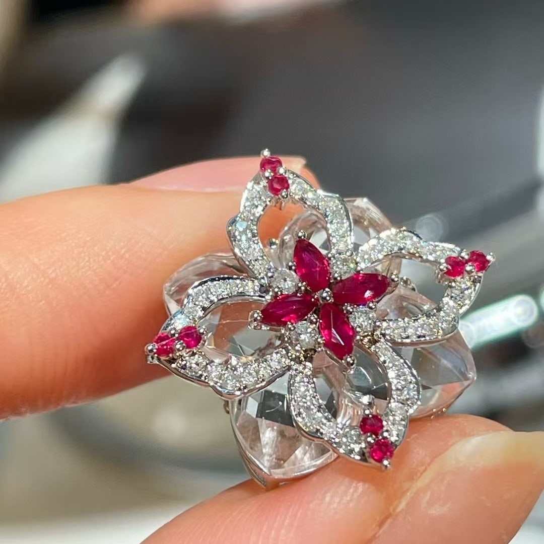 14k Gold 0.3 Ct Natural Ruby & Diamond Pendant( Without Chain ): Ref:231032345 // gold content:14k gold // main gemstone:ruby // shape:multiply // carat weight:0. 3ct // color:red // treatment:natural // // adjacent gemstone 2 : diamond // shape:round // clarity