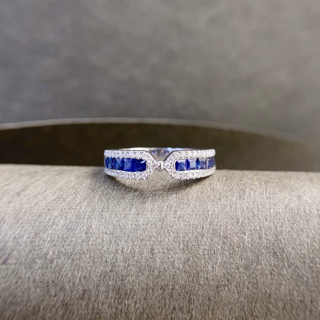 14k Gold 1.13 Ctw Natural Sapphire & Diamond Ring - 2