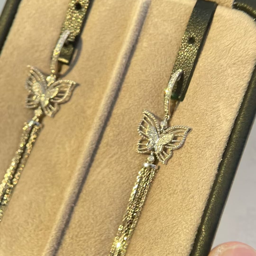 14k Gold 0.16 Ct Natural H Diamond Earrings - 4