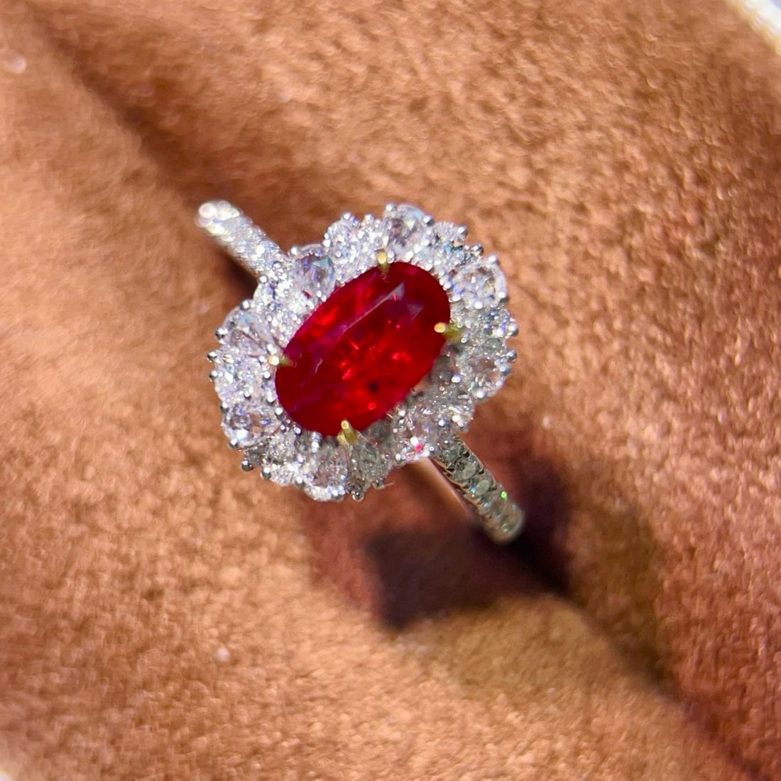 14k Gold 1.74 Ctw Natural Ruby & Diamond Ring - 2