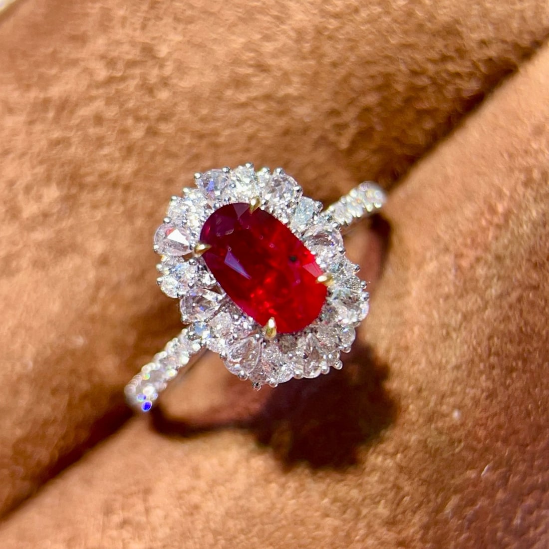 14k Gold 1.74 Ctw Natural Ruby & Diamond Ring - 5