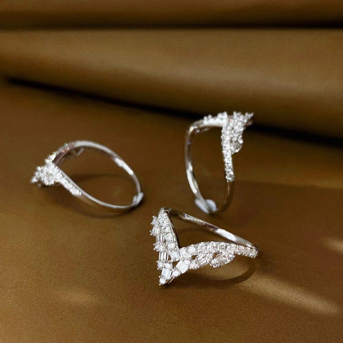 14k Gold 0.4 Ct Natural H Diamond Ring - 7