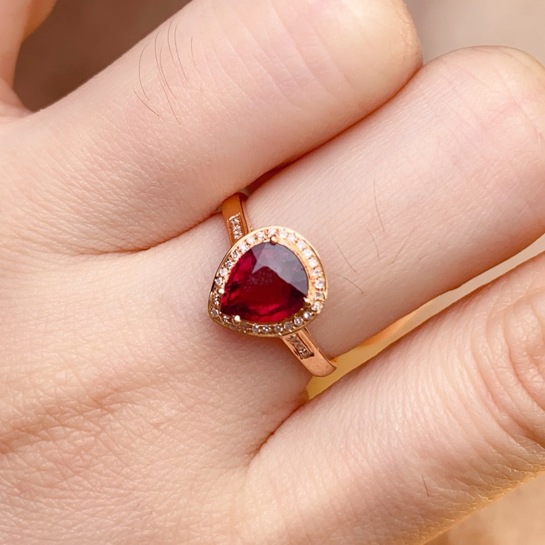 14k Gold 1.25 Ct Natural Tourmaline & Diamond Ring - 4