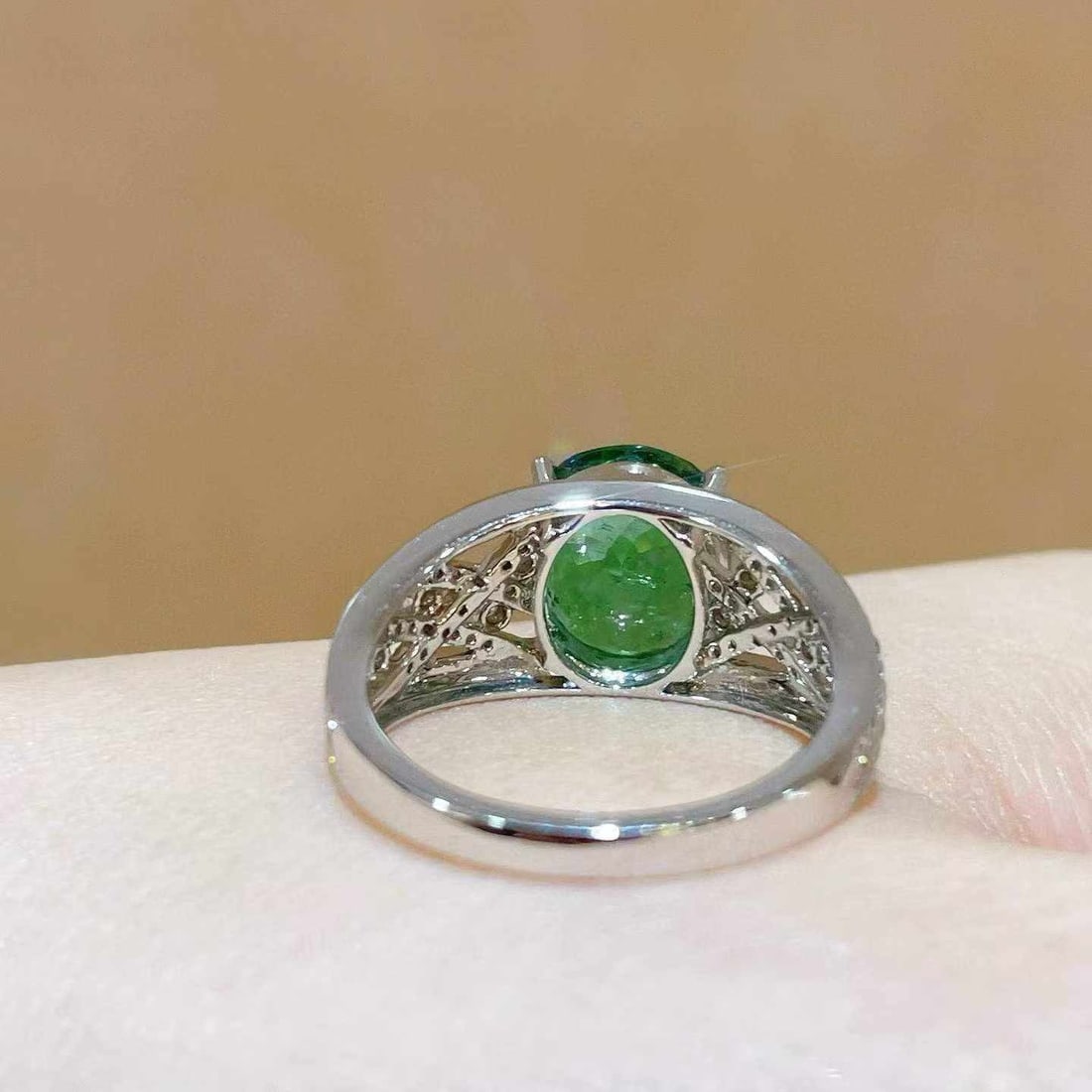 14k Gold 3.53 Ctw Natural Tourmaline & Diamond Ring - 4