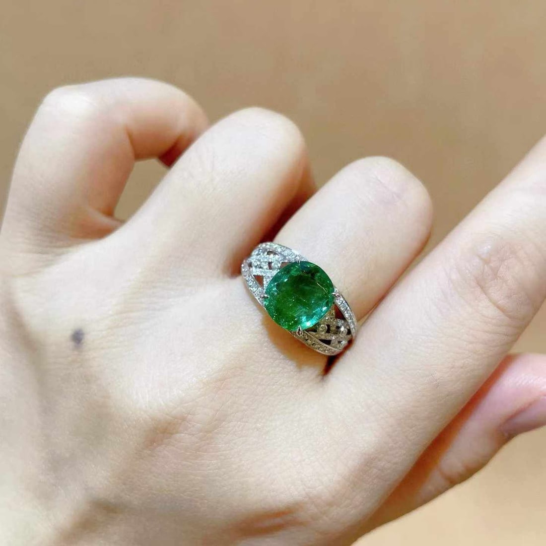 14k Gold 3.53 Ctw Natural Tourmaline & Diamond Ring - 5