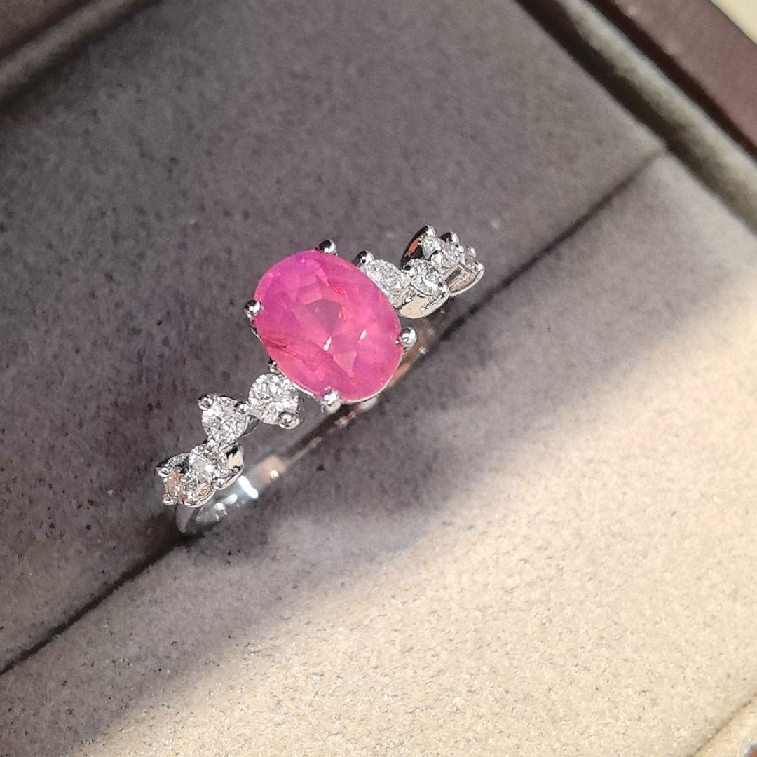 14k Gold 1.91 Ctw Natural Sapphire & Diamond Ring - 6