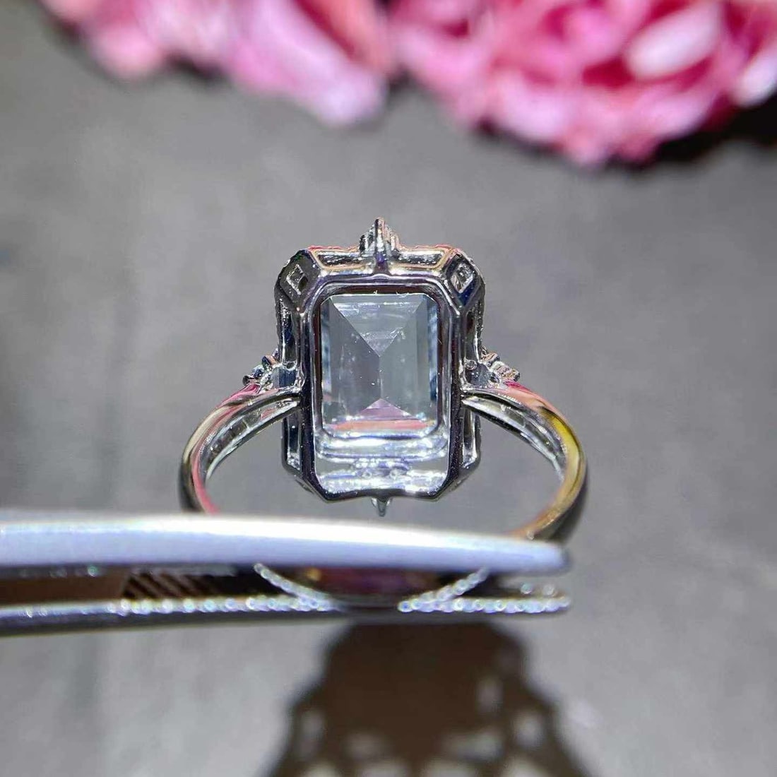 14k Gold 2.57 Ctw Natural Aquamarine & Diamond Ring - 5