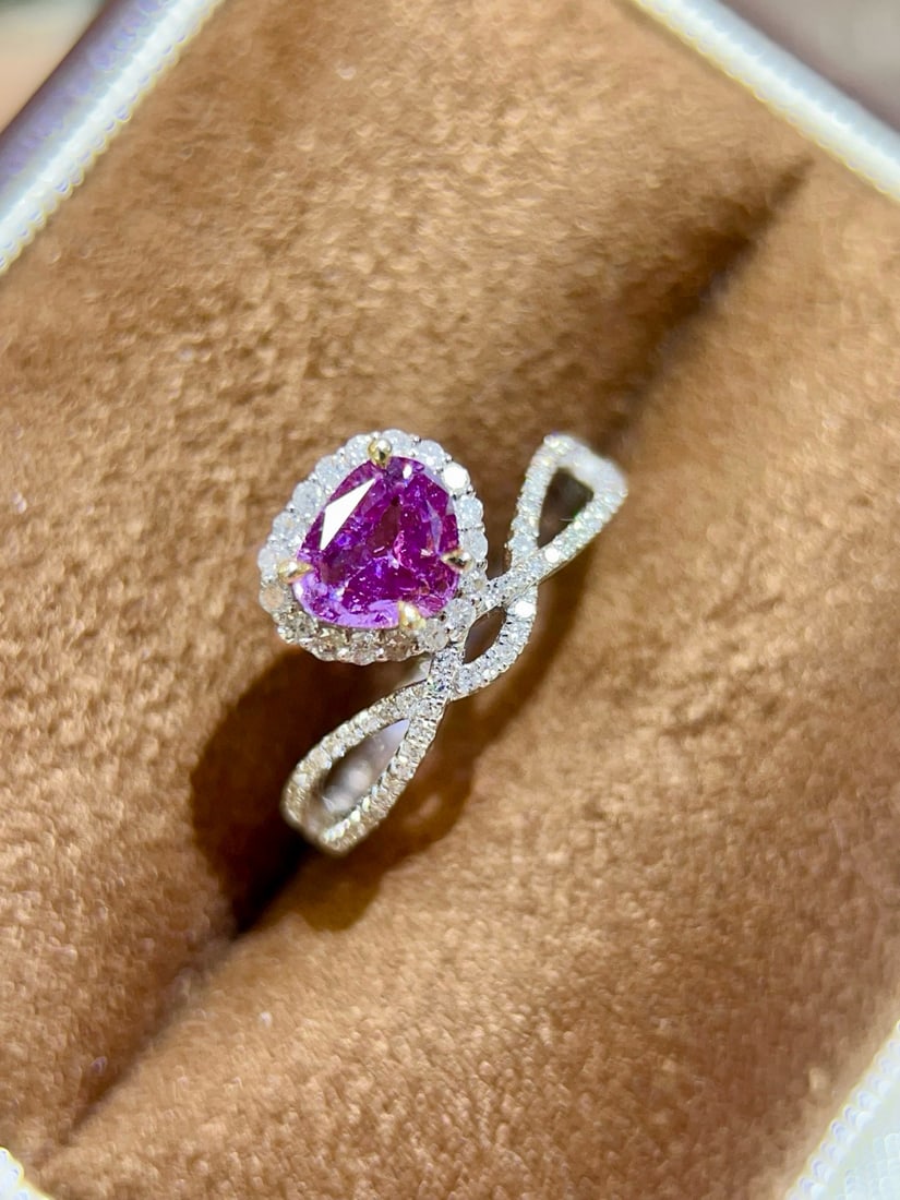 14k Gold 1.33 Ctw Natural Sapphire & Diamond Ring - 2