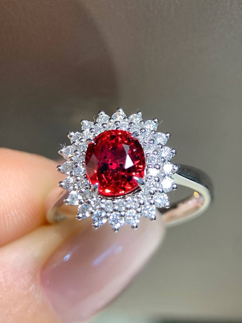 14k Gold 1.6 Ct Natural Ruby & Diamond Ring - 3