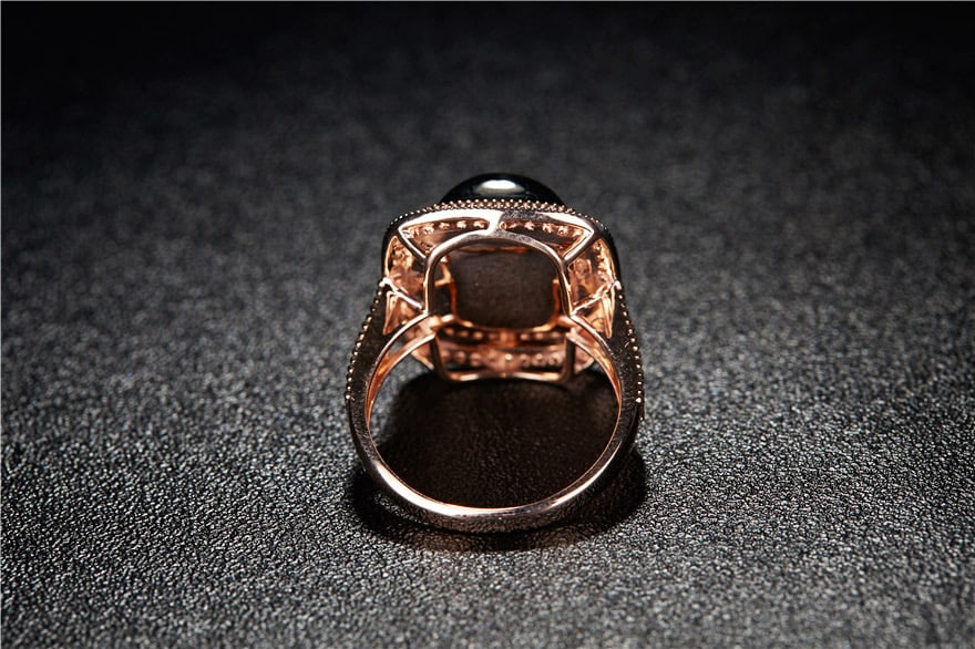 14k Gold 10.05 Ct Natural Tourmaline & Diamond Ring - 4