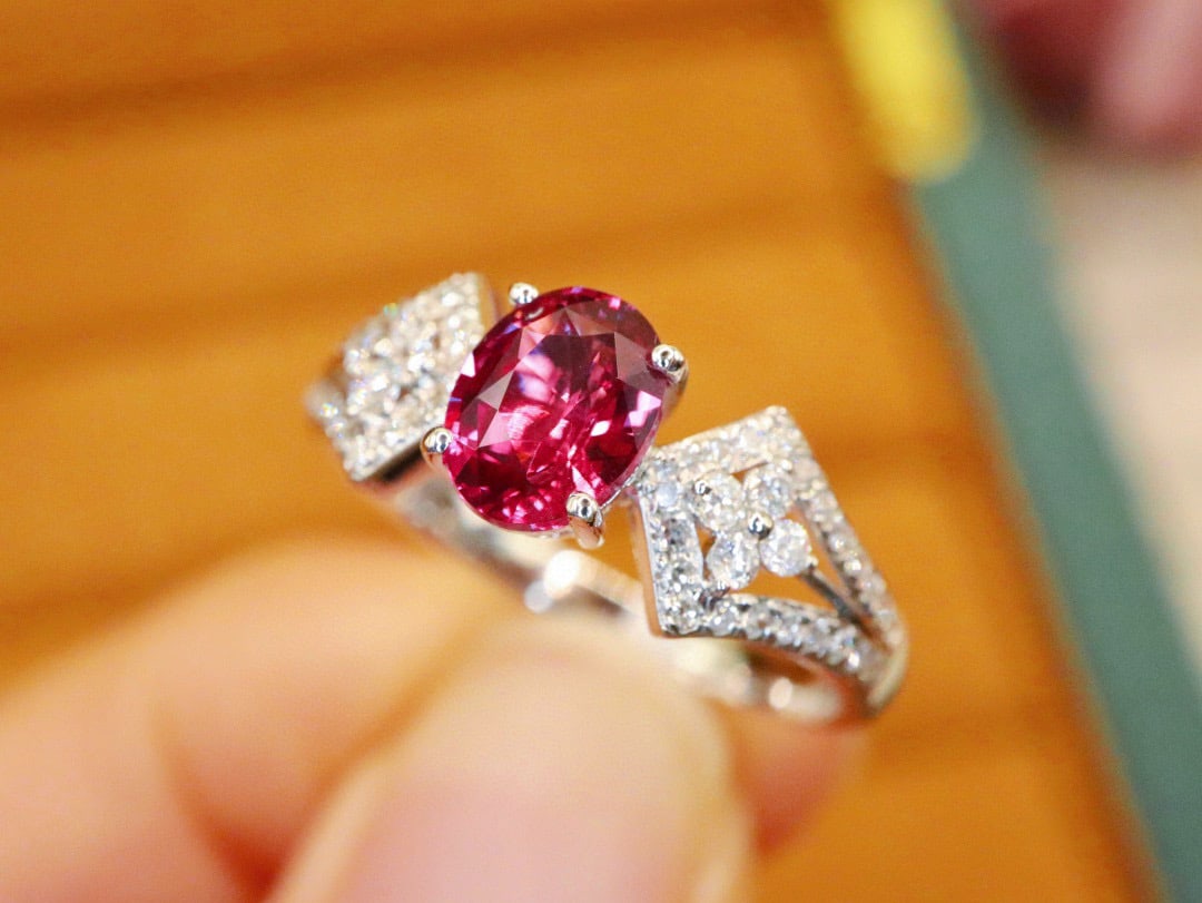 14k Gold 1.29 Ctw Natural Sapphire & Diamond Ring - 2